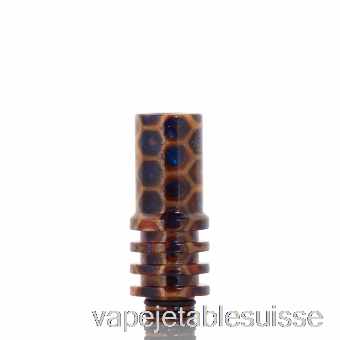 Vape Suisse 510 Cheminée Drip Tip Peau De Serpent Rouge